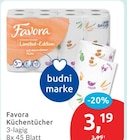Küchentücher Limited-Edition von Favora im aktuellen budni Prospekt