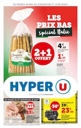 Prospectus Hyper U, "LES PRIX BAS Spécial Italie",  pages, 20/05/2025 - 01/06/2025