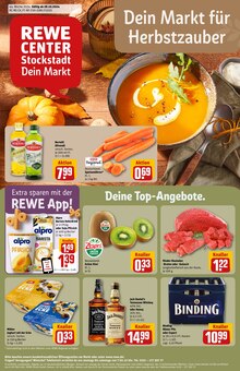 Jack Daniels im REWE Prospekt "Dein Markt" mit 34 Seiten (Aschaffenburg)