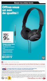Promos Casque dans le catalogue "LES BEAUX JOURS CONNECTÉS À VOS ENVIES !" de Carrefour Market à la page 2