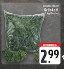 EDEKA Steinheim - Grünkohl Angebot im Prospekt Grünkohl bei EDEKA im Steinheim Prospekt für 2,99 €