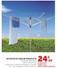 Sechoir de jardin parapluie en promo chez Super U Castres à 24,99 €