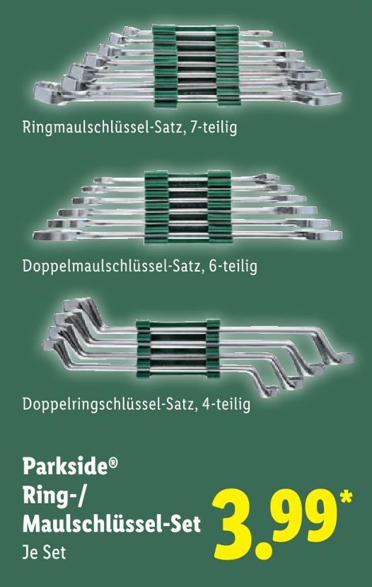Doppelringschlüssel-Satz