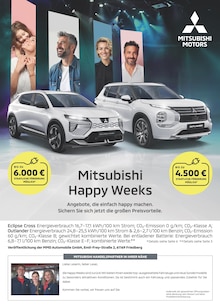 Mitsubishi Prospekt Mitsubishi Happy Weeks mit 1 Seite