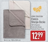 Fleece-Sherpa-Decke im ALDI Nord Prospekt Fleece-Sherpa-Decke von HOME CREATION im aktuellen ALDI Nord Prospekt für 12,99 €