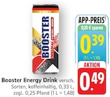 EDEKA - Booster Energy Drink Angebot im Prospekt Booster Energy Drink bei EDEKA im Prospekt "" für 0,39 €