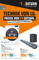 Saturn Prospekt für Stuttgart mit 8 Seiten Saturn Prospekt für Stuttgart: "Technik von LG. Preise von Saturn.", 8 Seiten, 12.08.2020 - 19.08.2020
