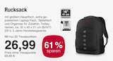 E center Markdorf - Rucksack Angebot im Prospekt Rucksack bei E center im Markdorf Prospekt für 26,99 €