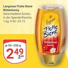 Flotte Biene Blütenhonig im Angebot bei GLOBUS in Ludwigshafen Flotte Biene Blütenhonig Angebote von Langnese bei GLOBUS Ludwigshafen für 2,49 €