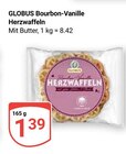 Bourbon-Vanille Herzwaffeln Angebote von Globus bei GLOBUS Krefeld für 1,39 €