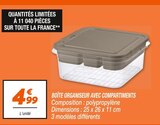 Boîte organiseur avec compartiments en promo chez Netto Boîte organiseur avec compartiments dans le catalogue Netto