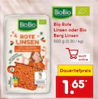 Bio Rote Linsen oder Bio Berg Linsen von BioBio im aktuellen Netto Marken-Discount Prospekt für 1,65 €