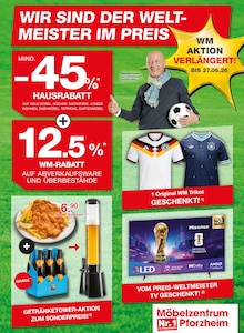 Bier im aktuellen Möbelzentrum Pforzheim Prospekt (Karlsruhe) Bier im Möbelzentrum Pforzheim Prospekt "WIR SIND DER WELTMEISTER IM PREIS" mit 8 Seiten (Karlsruhe)