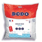 Lot de 2 oreillers Doux Duo - Dodo en promo chez Maxi Bazar Lot de 2 oreillers Doux Duo - Dodo dans le catalogue Maxi Bazar
