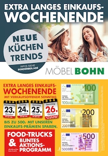 Aktueller Möbel Bohn Prospekt für Rothenburg (Tauber) und Ungebung,  Seiten zum blättern Möbel Bohn Prospekt EXTRA LANGES EINKAUFS-WOCHENENDE mit  Seiten in Rothenburg (Tauber) und Umgebung
