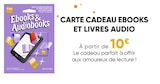 Carte Cadeau Ebooks et Livres Audio - Fnac - Fnac Carte Cadeau Ebooks et Livres Audio - Fnac à 10,00 € dans le catalogue Fnac