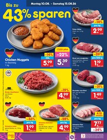 Fleisch im aktuellen Netto Marken-Discount Prospekt (Rostock) Fleisch im Netto Marken-Discount Prospekt "Aktuelle Angebote" mit 75 Seiten (Rostock)