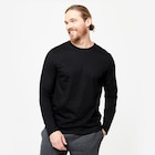 Langarmshirt Herren - schwarz für 9,99 € bei Decathlon im Angebot Langarmshirt Herren - schwarz im aktuellen Decathlon Prospekt