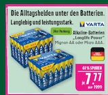 Alkaline-Batterien Longlife Power Mignon AA im Angebot bei Marktkauf in Erlangen Alkaline-Batterien Longlife Power Mignon AA Angebote von Varta bei Marktkauf Erlangen für 7,77 €