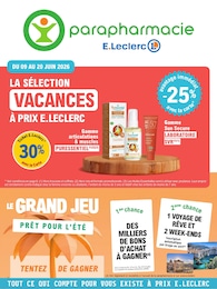 Catalogue E.Leclerc à Bourg-Saint-Maurice, avec 8 pages Prospectus E.Leclerc à Bourg-Saint-Maurice, "LA SÉLECTION VACANCES À PRIX E.LECLERC", 8 pages, 09/06/2026 - 20/06/2026