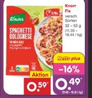 Fix Spaghetti Bolognese bei Netto Marken-Discount im Hahnbach Prospekt für 0,49 €