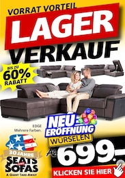 Seats and Sofas Prospekt für Erkelenz: "LAGER VERKAUF", 1 Seite, 14.09.2024 - 28.09.2024