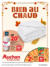 Prospectus Supermarchés Auchan Hypermarché en cours à Lons et alentours, "BIEN AU CHAUD", 28 pages, 20/10/2026 - 25/10/2026 Catalogue Supermarchés Auchan Hypermarché en cours à Lons et alentours, "BIEN AU CHAUD", 28 pages, 20/10/2026 - 25/10/2026