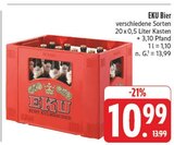 Bier im Angebot bei E center in Coburg Bier Angebote von EKU bei E center Coburg für 10,99 €