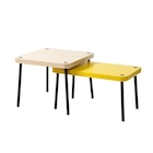 Beistelltisch im IKEA Prospekt Satztische 2 St. gelb/Birkenachbildung von SONHULT im aktuellen IKEA Prospekt für 49,99 €