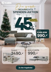 Aktueller Kabs Prospekt mit Ecksofa, "Die große Weihnachtsspenden-Aktion", Seite 1