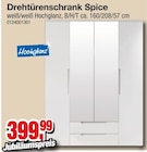 Aktuelles Drehtürenschrank Spice Angebot bei Die Möbelfundgrube in Trier ab 399,99 €