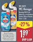 WC-Reiniger Angebote von WC-ENTE bei ALDI Nord Elmshorn für 1,89 €