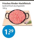 Frisches Rinder-Hackfleisch im aktuellen V-Markt Prospekt für 1,29 €