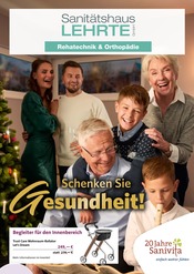 Aktueller Sanitätshaus Lehrte GmbH Sanitätshäuser Prospekt in Peine und Umgebung, "Schenken Sie Gesundheit!" mit 6 Seiten, 12.11.2025 - 31.01.2026
