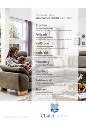 Lebensmittel im Polstermöbel Fischer Prospekt in Bruchsal Aktueller Polstermöbel Fischer Prospekt mit Lebensmittel, "Chalet Alpine", Seite 18