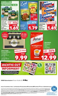 Warsteiner im Kaufland Prospekt "Aktuelle Angebote" mit 54 Seiten (Kaiserslautern)