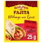 Mélange aux épices pour fajitas - OLD EL PASO en promo chez Carrefour Market Mélange aux épices pour fajitas - OLD EL PASO dans le catalogue Carrefour Market