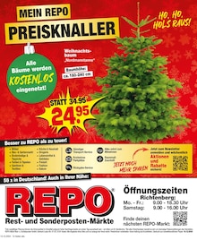 Weihnachtsbaum im Repo Prospekt "Aktuelle Angebote" mit 12 Seiten (Stralsund)