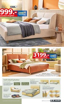 Bett im Segmüller Prospekt "100 Jahre Segmüller Werkstätten" mit 20 Seiten (Augsburg)