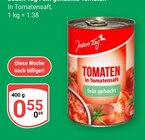 Aktuelles Tomaten in Tomatensaft fein gehackt Angebot bei GLOBUS in Duisburg ab 0,55 €