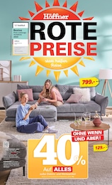 Höffner Prospekt für Burg mit 8 Seiten Höffner Prospekt für Burg: "ROTE PREISE!", 8 Seiten, 29.07.2026 - 11.08.2026
