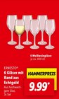 6 Gläser mit Rand aus Echtgold Angebote von Ernesto bei Lidl Hennef für 9,99 €