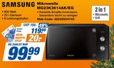 Mikrowelle MG23K3614AK/EG Angebote von SAMSUNG bei expert Flensburg für 99,99 €