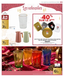 Prix et réduction Verre dans le prospectus Carrefour en cours Offre Verre dans le catalogue Carrefour du moment à la page 29