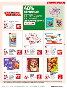 Promo Tablette De Chocolat dans le catalogue Auchan Hypermarché du moment à la page 45