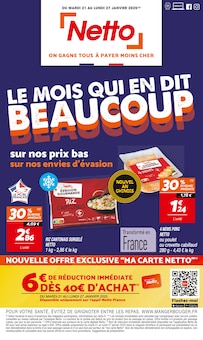 Prospectus Netto de la semaine "LE MOIS QUI EN DIT BEAUCOUP" avec 1 pages, valide du 21/01/2025 au 27/01/2025 pour Billère et alentours