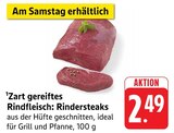 Zart gereiftes Rindfleisch: Rindersteaks Angebote bei EDEKA Saarbrücken für 2,49 €