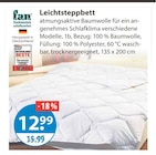 Leichtsteppbett im V-Markt Prospekt Leichtsteppbett von fan frankenstolz im aktuellen V-Markt Prospekt für 12,99 €