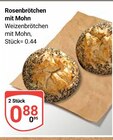 Rosenbrötchen mit Mohn im Angebot bei GLOBUS in Worms Rosenbrötchen mit Mohn Angebote bei GLOBUS Worms für 0,88 €