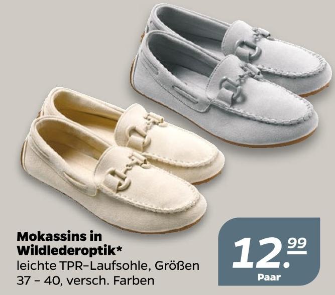 Mokassins in Wildlederoptik